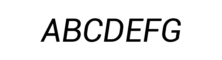 Roboto Italic  Free Fonts Download