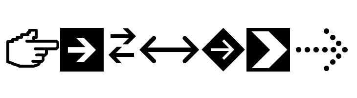 Arrows tfb  Free Fonts Download