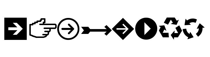 Arrows tfb  Free Fonts Download