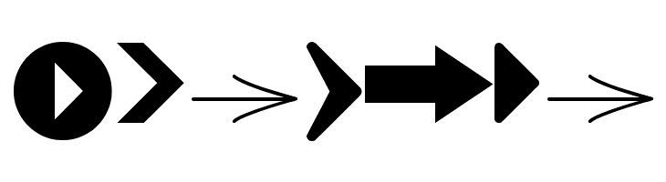 Arrows tfb  Free Fonts Download