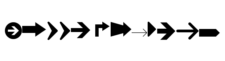 Arrows tfb  Free Fonts Download