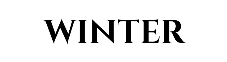 WINTER Cinzel Bold Font