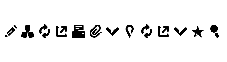 Breezi Icon Set Regular  Free Fonts Download