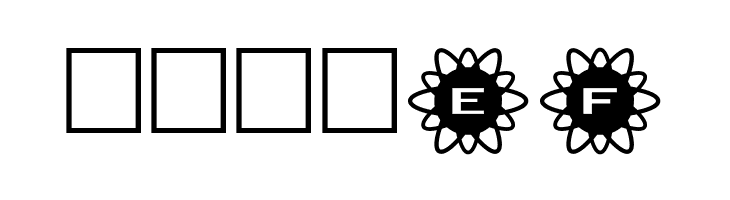 AlphaShapes flowers 2  Free Fonts Download