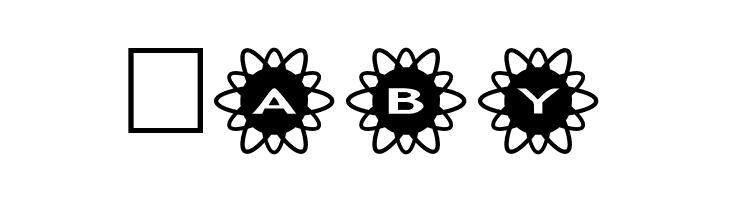 AlphaShapes flowers 2  Free Fonts Download