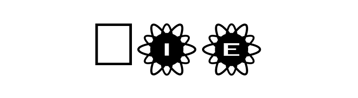 AlphaShapes flowers 2  Free Fonts Download