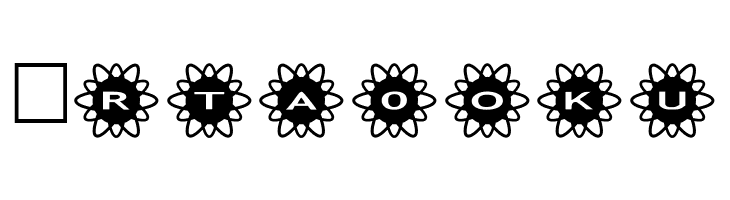 AlphaShapes flowers 2  Free Fonts Download