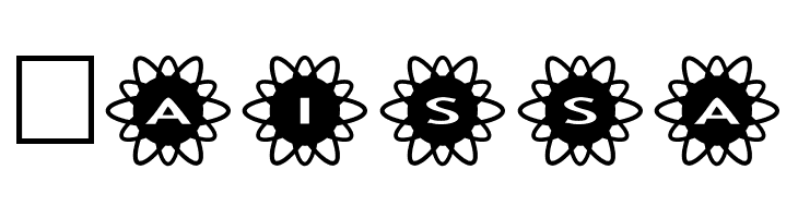 AlphaShapes flowers 2  Free Fonts Download