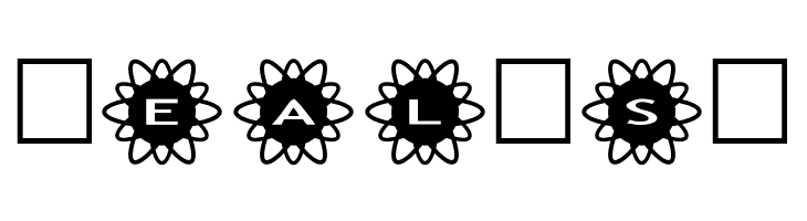 AlphaShapes flowers 2  Free Fonts Download