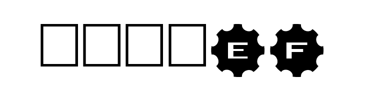 AlphaShapes gears 3  Free Fonts Download