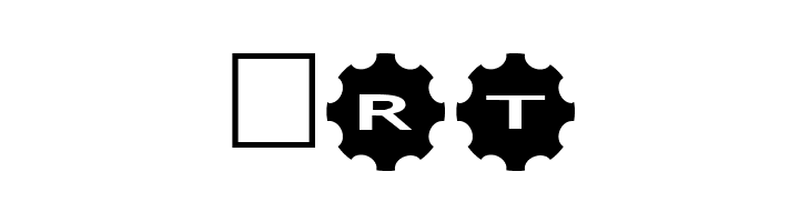 AlphaShapes gears 3  Free Fonts Download