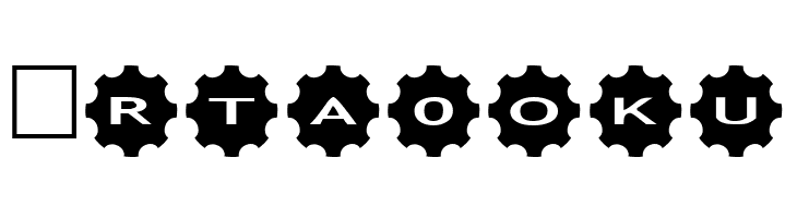 AlphaShapes gears 3  Free Fonts Download
