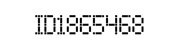 Dash Dot LCD-7  Free Fonts Download
