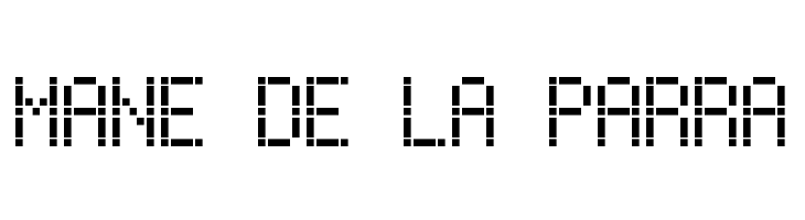 Dash Dot LCD-7  Free Fonts Download