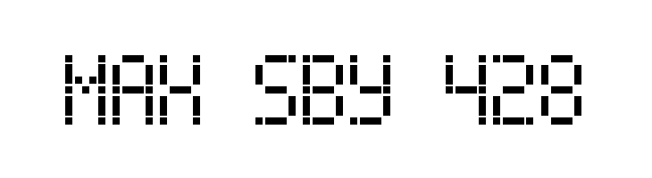 Dash Dot LCD-7  Free Fonts Download