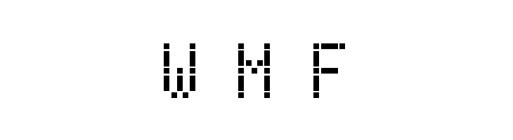 Dash Dot LCD-7  Free Fonts Download