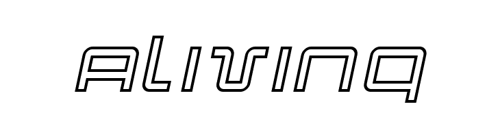 Quark Outline Italic  Free Fonts Download