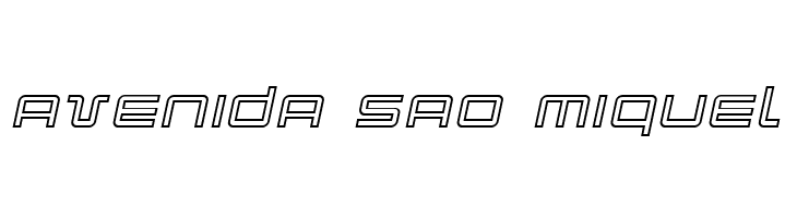 Quark Outline Italic  Free Fonts Download