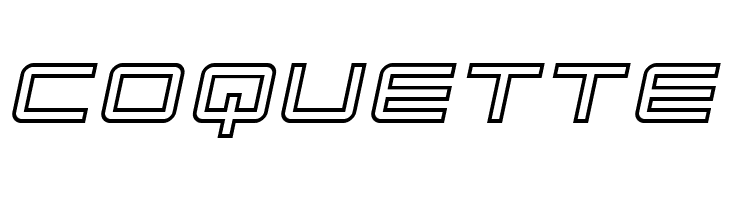 Quark Outline Italic  Free Fonts Download