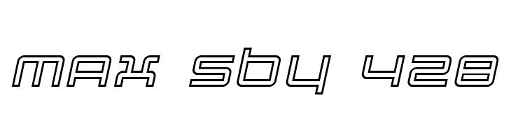 Quark Outline Italic  Free Fonts Download