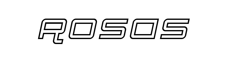 Quark Outline Italic  Free Fonts Download