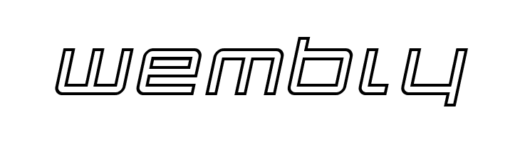 Quark Outline Italic  Free Fonts Download