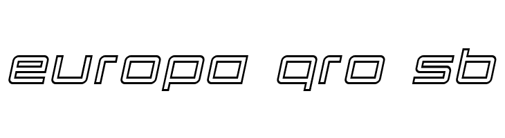 Quark Outline Italic  Free Fonts Download