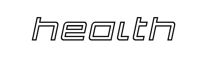 Quark Outline Italic  Free Fonts Download