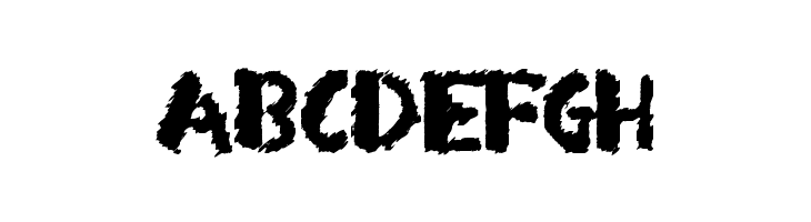 ABCDEFGH Arsonist Font