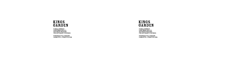 FT Kings Garden DEMO  Free Fonts Download