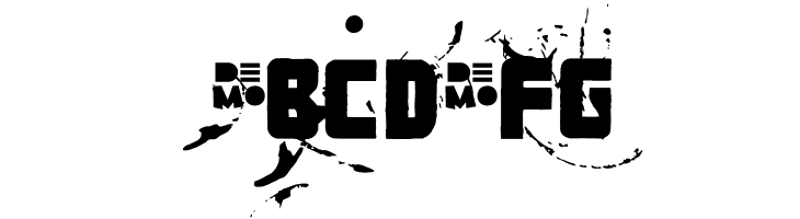 FT3thehardwayRMXmessedDEMO  Free Fonts Download