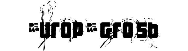 FT3thehardwayRMXmessedDEMO  Free Fonts Download
