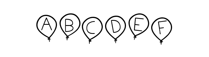 birthday balon tfb  Free Fonts Download