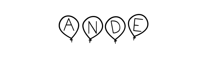 birthday balon tfb  Free Fonts Download