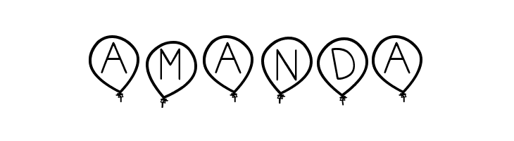 birthday balon tfb  Free Fonts Download