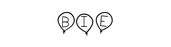 birthday balon tfb  Free Fonts Download