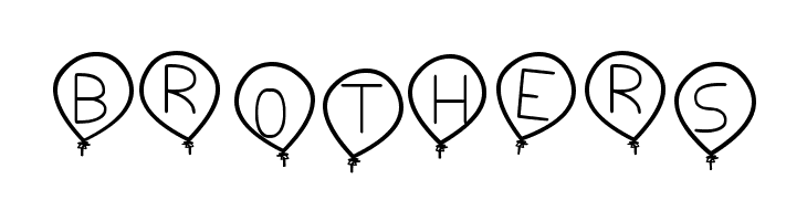 birthday balon tfb  Free Fonts Download