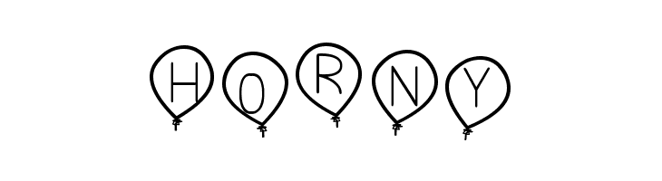 birthday balon tfb  Free Fonts Download