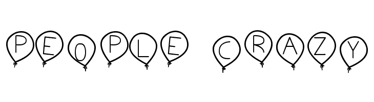 birthday balon tfb  Free Fonts Download