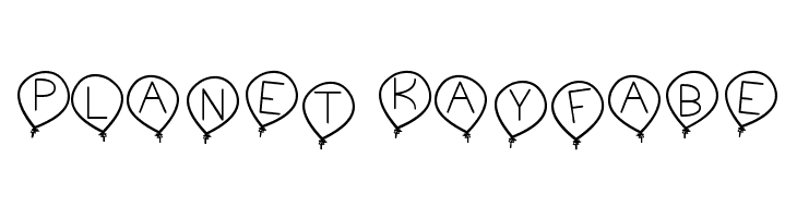 birthday balon tfb  Free Fonts Download
