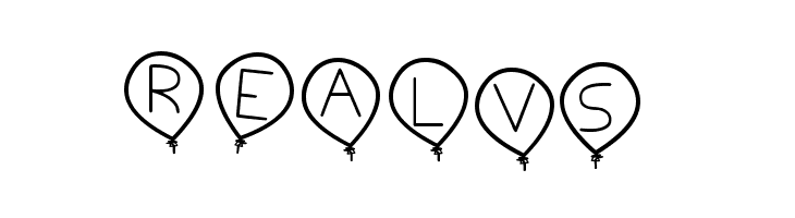 birthday balon tfb  Free Fonts Download