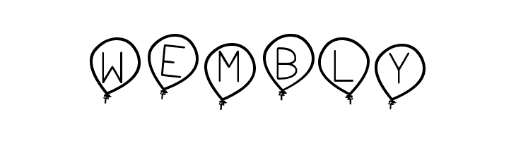 birthday balon tfb  Free Fonts Download