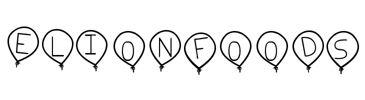 birthday balon tfb  Free Fonts Download