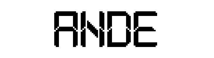 Modern LCD-7  Free Fonts Download