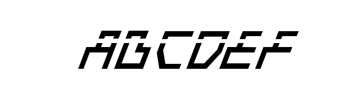 Beam Rider Italic Laser  Free Fonts Download