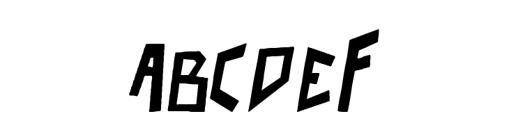 robo pimp slap Italic  Free Fonts Download