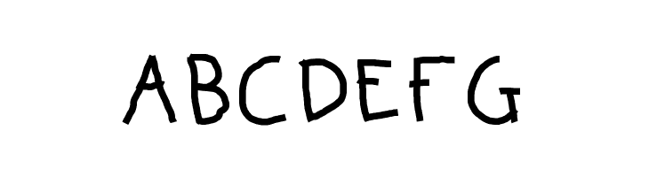 ABCDEFG KBKinderWriteBold Font