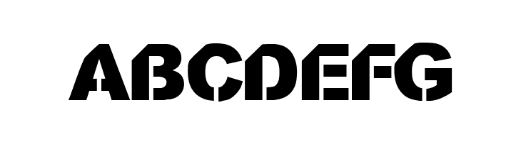 CF StencilOrama Regular  Free Fonts Download