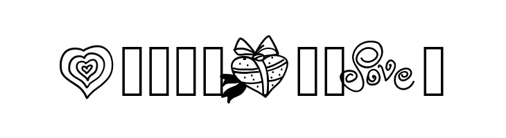 PWValentineLove  Free Fonts Download