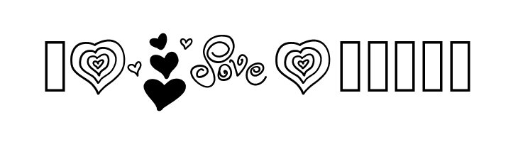 PWValentineLove  Free Fonts Download